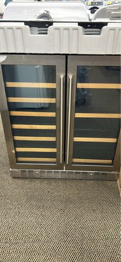 Dual Zone Wine Cooler Stainless Steel