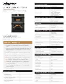 Unopened box. Brand New DACOR 30’’ combination wall oven black
