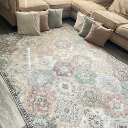 5x8 Rug With Matching Pillows