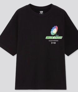 Billie Eilish Takashi Murakami Uniqlo Black Tee T Shirt New Size M