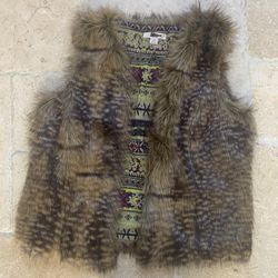  faux  Fur Women Vest Size L