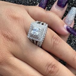 Italian silver 2 In 1 Ring 