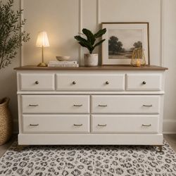 Solid wood 7 drawer dresser