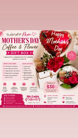 🌸☕ Mother’s Day Coffee & Flower Gift Box ☕🌸