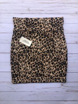 Leopard Print Mini Skirt