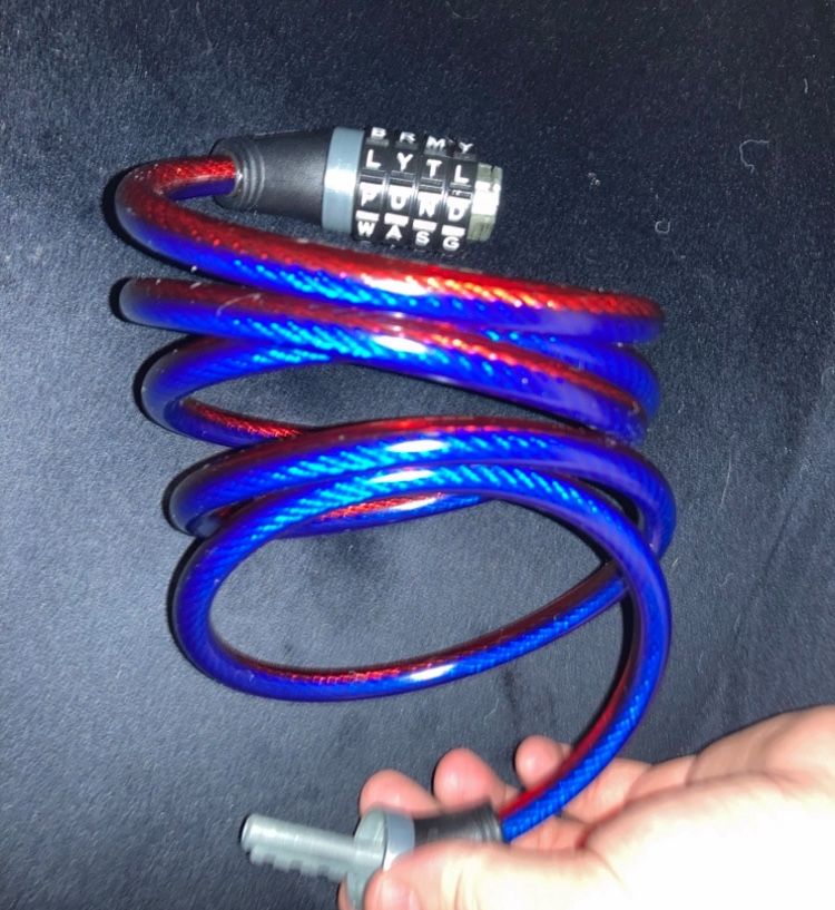 Multicolored Bike Lock