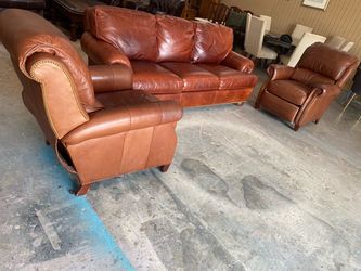 Leather living rooms sets 3 pieces