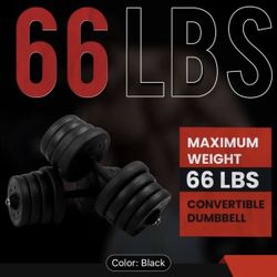 66 Pounds Of Adjustable Dumbbells 