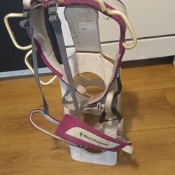 Black diamond rock climbing harness