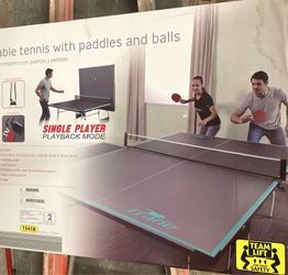 *NEW* CRANE Full-Sized Ping Pong/Tennis Table with Paddles & Balls
