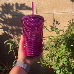 Starbucks CHRISTMAS 2022 Sangria Berry Studded Bling 16 Oz Cup