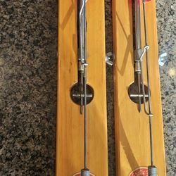 25th Anniversary Vintage Artic Fisherman Ice Fishing Wood/ Metal Tip up Beaver Dam Wisconsin.
