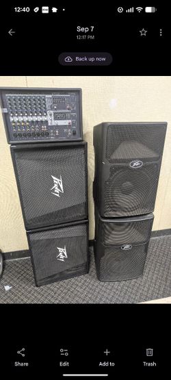 Yamaha Mixer And Speakers