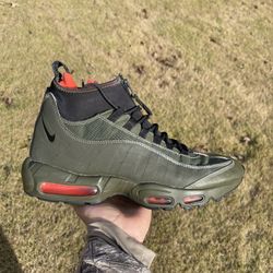 Nike Air Max 95 Sneakerboot/Airmax Sneaker Boots/Khaki/806809-300 Size 11