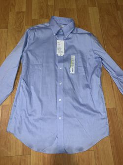 Men blue button up