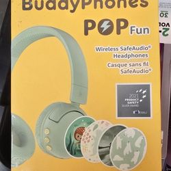 BuddyPhones Pop Fun Wireless Safeaudio Headphones