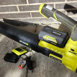 Ryobi Jet Fan Leaf Blower 40v with Battery & Charger