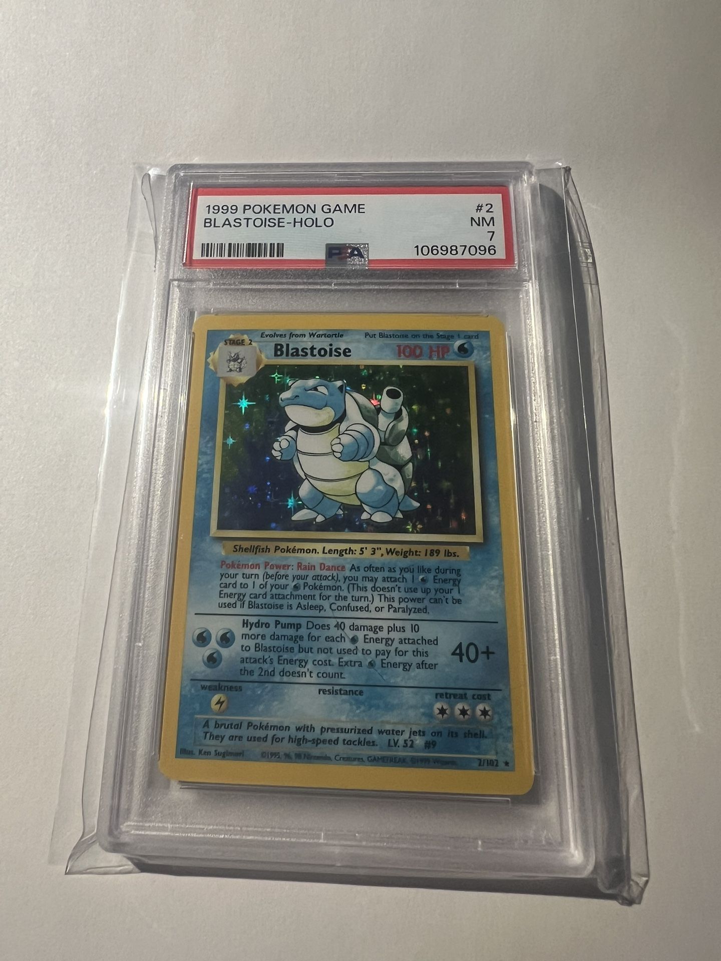 Pokemon PSA 7 Base Set Blastoise Holo