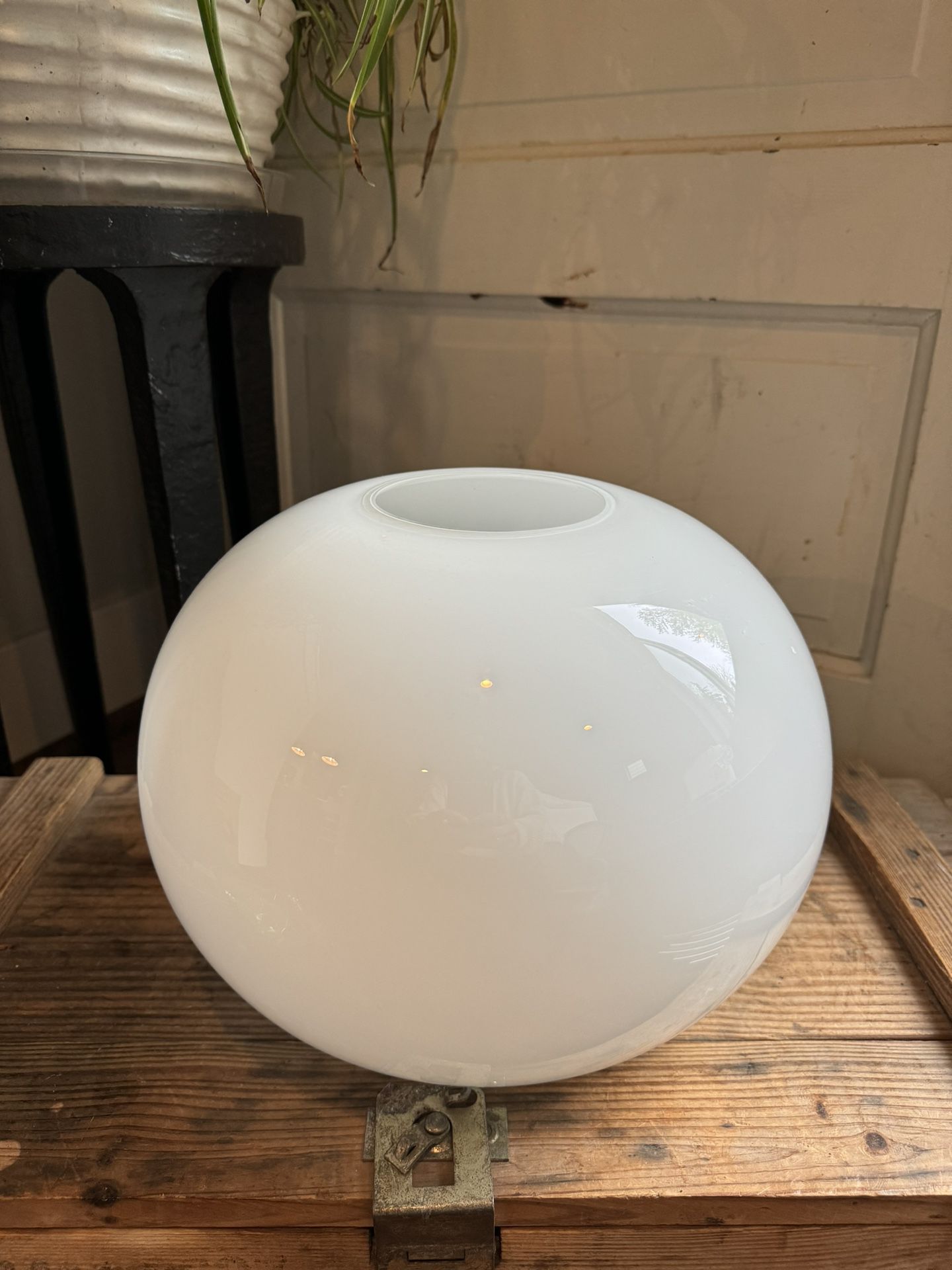 Large Globe Glass Vase.
