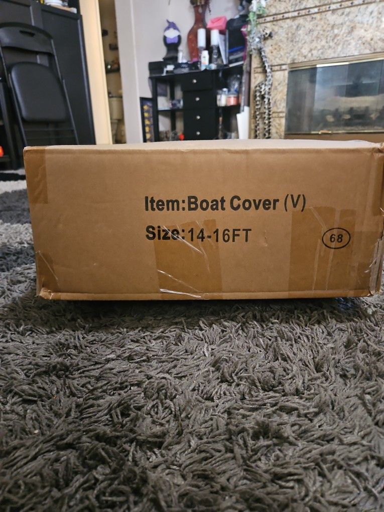 Heavy Duty 1200D PU Waterproof Boat Cover, 14'- 16'