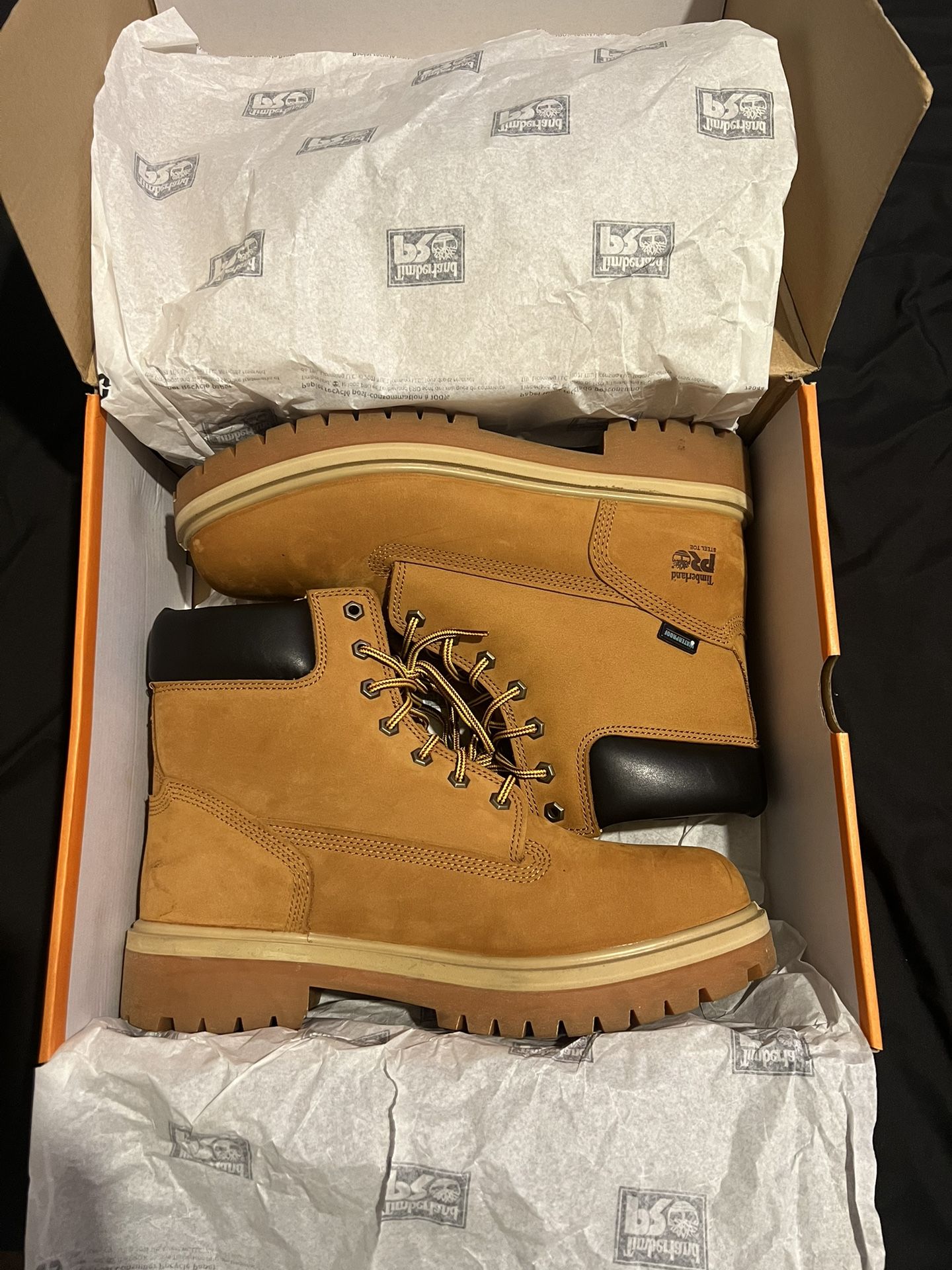 Timberland Pro Mens Direct Attach Boots 6 Inch Steel Toe Waterproof Insulated 11.5