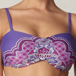 prAna Dusted Peri Jasmine Paisley Cósima Bandeau Bikini Set - XL