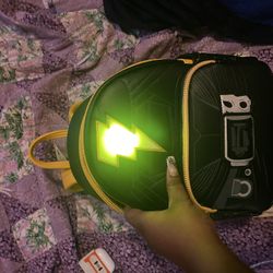 Black And Yellow Loungefly Black Adam Mini Bookbag