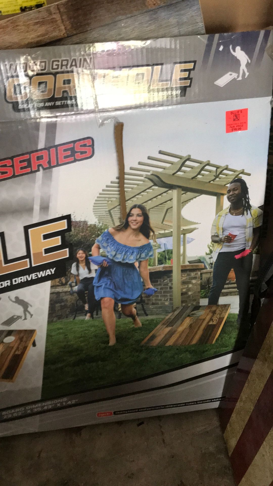 Wood Grain Corn Hole Pro Series Edition