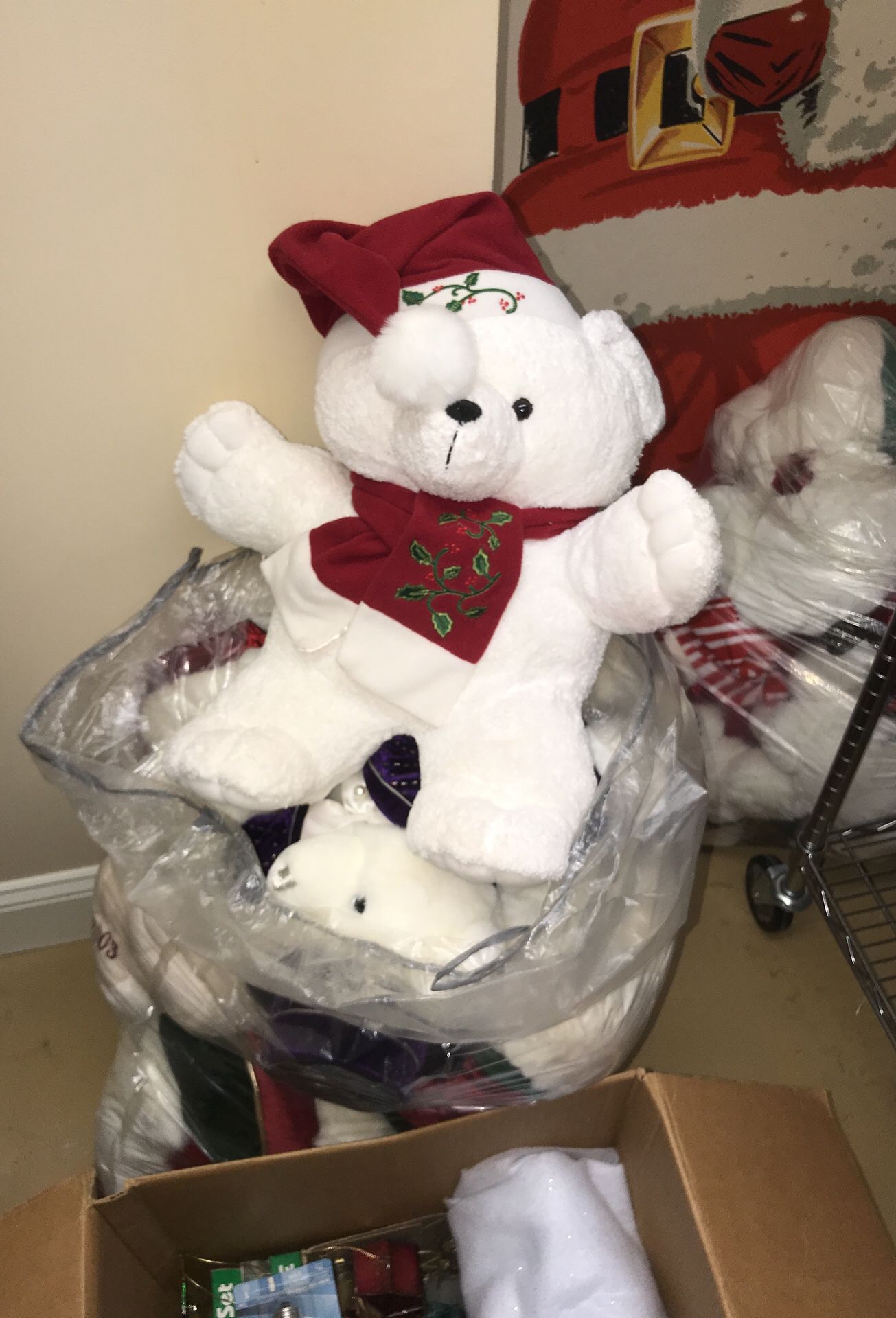 Assortment of Christmas bears 1998 to about 2016
