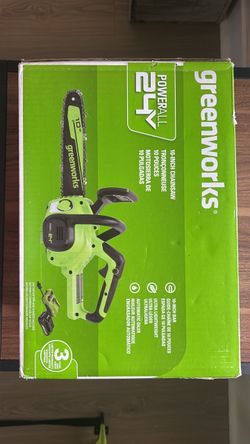 NEW Greenworks 24V 10" Cordless Chainsaw Kit (Brand New In Box)