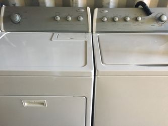 WHIRLPOOL WASHER AND DRYER WORK LOOK PERFECT DELIVERY EXTRA