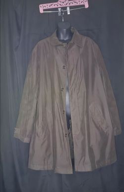 Vintage Dark Brown Trench Coat Single Breasted Long Mac Jacket