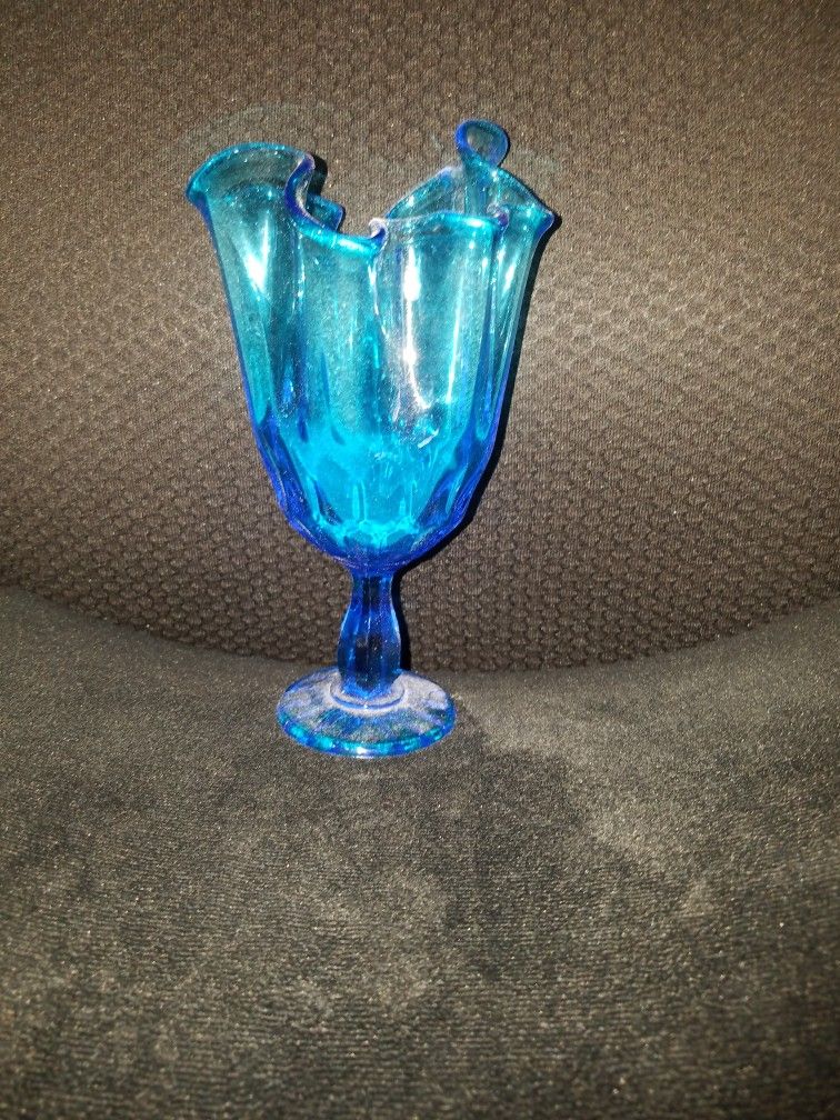 Cobalt Blue Glass Vase