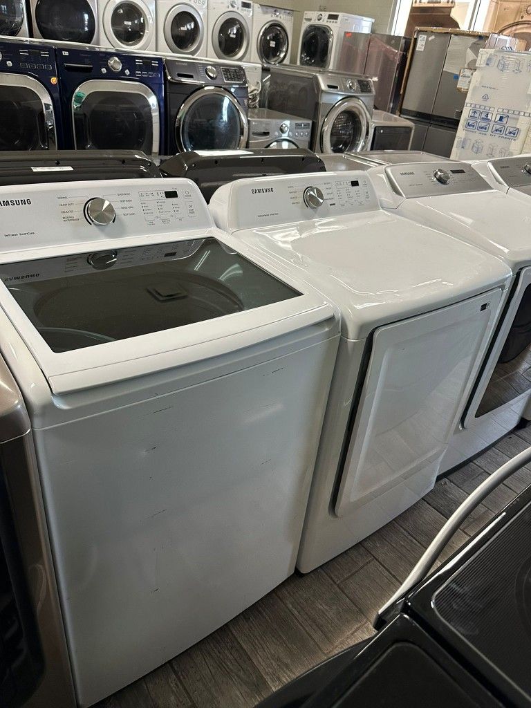 Samsung washer and dryer set electric with warranty