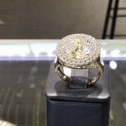 10k Gold With Diamond Liberty Ring On Special 💎 