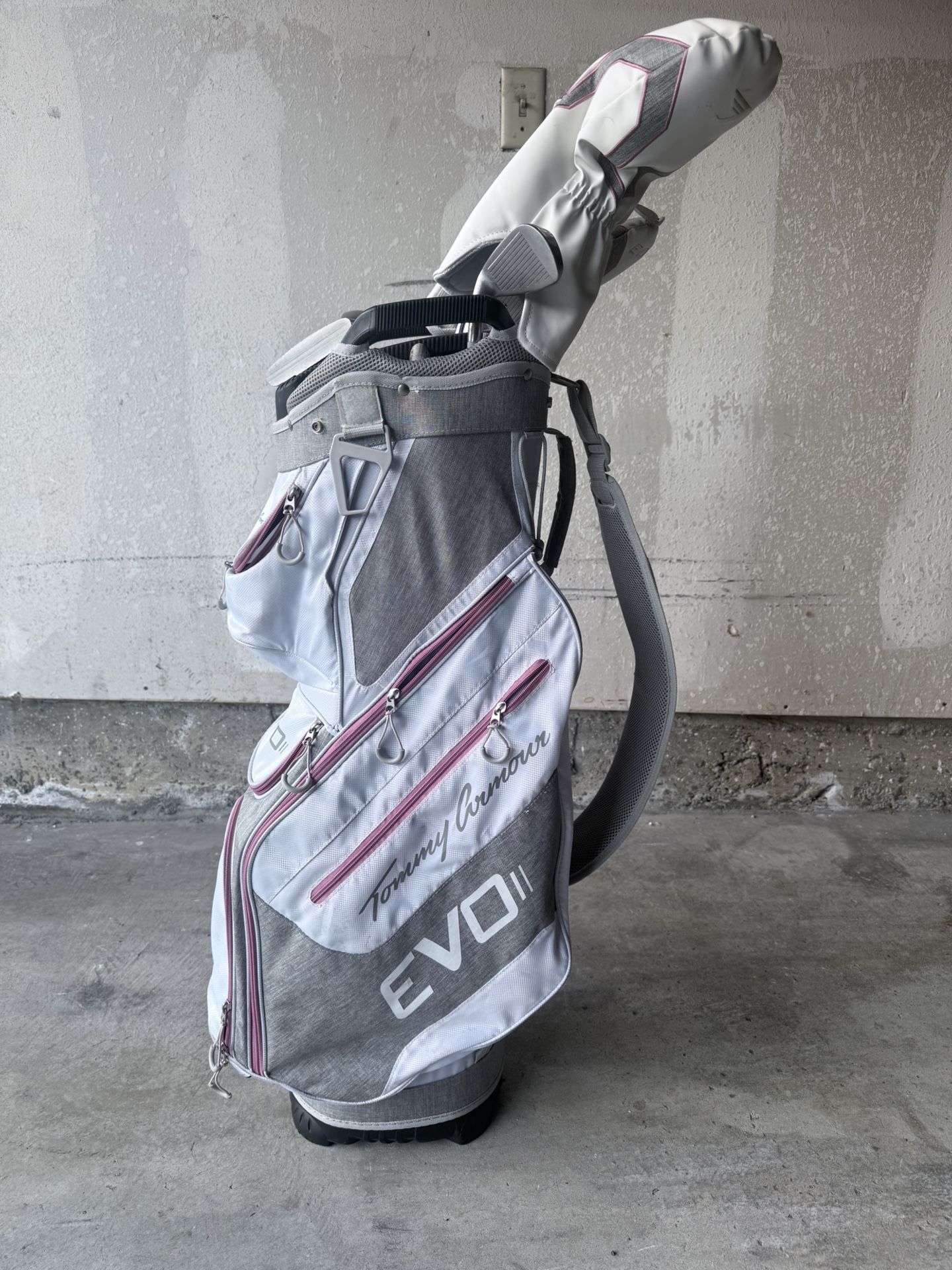 Tommy Armour EVO II Women’s 14 Piece Complete Golf Club Set with Stand Bag – $350