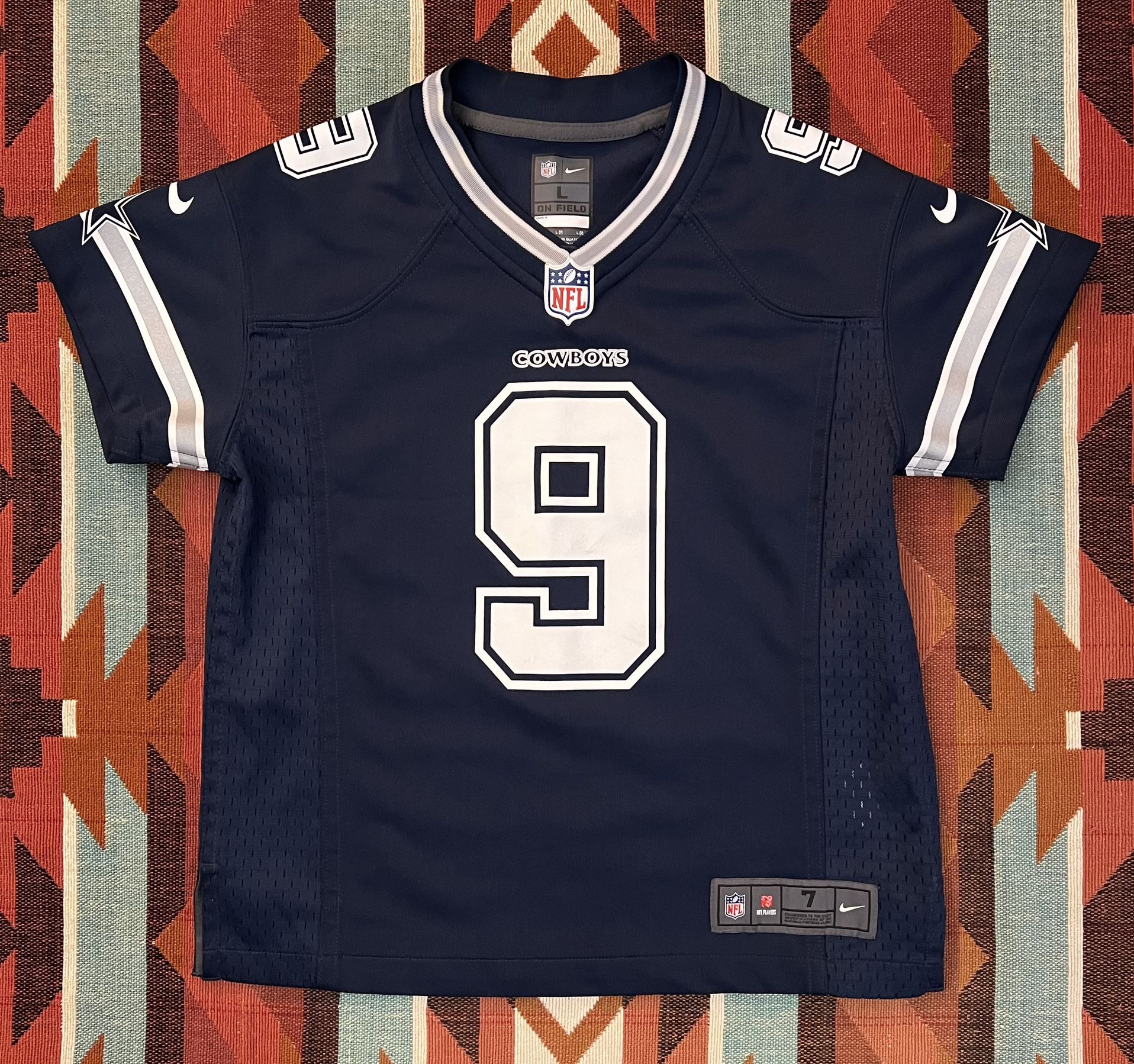 Nike NFL Dallas Cowboys Tony Romo #9 Jersey Kid’s Large Size 7