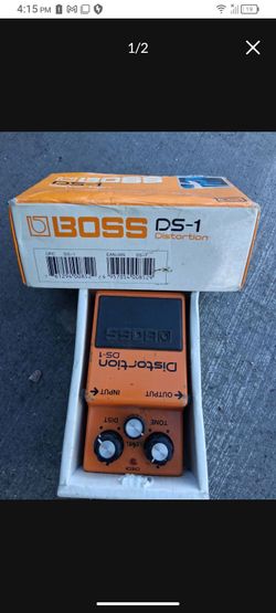 Boss DS-1 Distortion Guitar Pedal with Box and DOD FX62