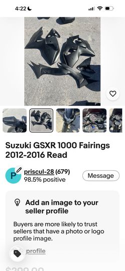 Suzuki GSXR 1000 parts many years