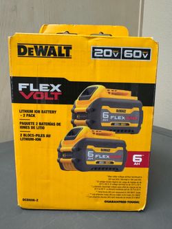 DeWalt Flex Volt Batteries 6ah