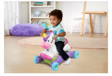VTech Prance & Rock Learning Unicorn Ride-On Toy