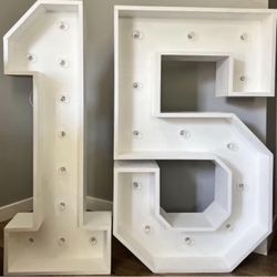 4ft Numbers $60 each