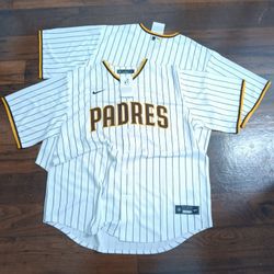 Men's San Diego Padres Nike White Pinstripe Home Team Jersey XL