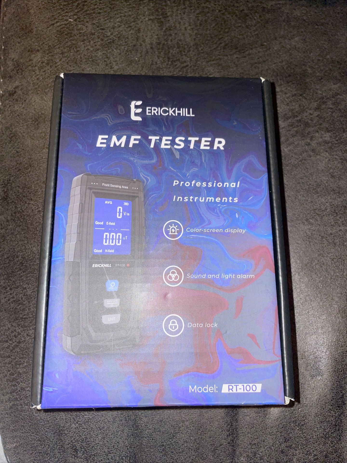 ERICKHILL Digital Electromagnetic Radiation Detector EMF Meter LCD Display-RT100