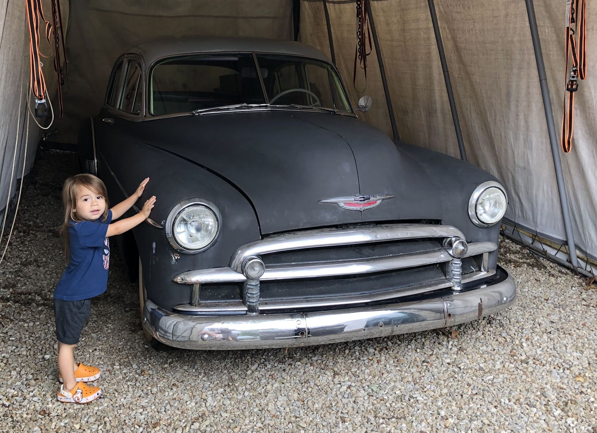Bagged 1950 Chevy Styleline Deluxe Rat Rod