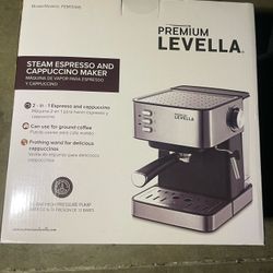 Premium Levella Steam Espresso Cappuccino Maker PEM1510B