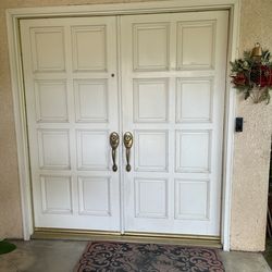 Exterior Double Door - Solid Wood 80” x 72”