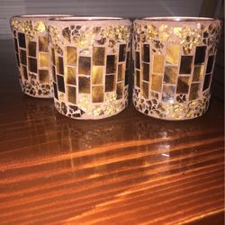 Decorative Balls And Mosaic Candle Holders