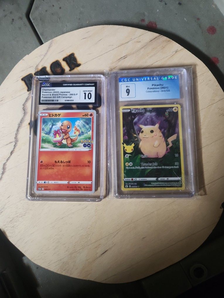 2 Graded Pokemon Cards