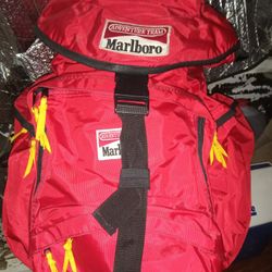 Brand New Marlboro Adventure Team Backpack Set With Canteen